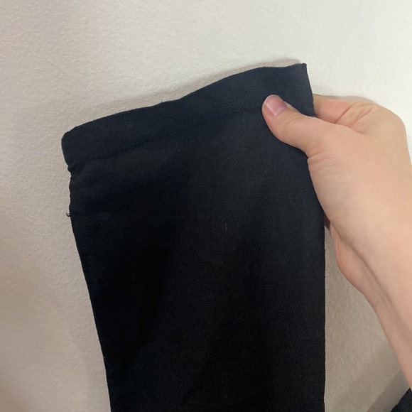 Love tree black linen blend straight leg drawstring waist leg size M - Picture 7 of 11